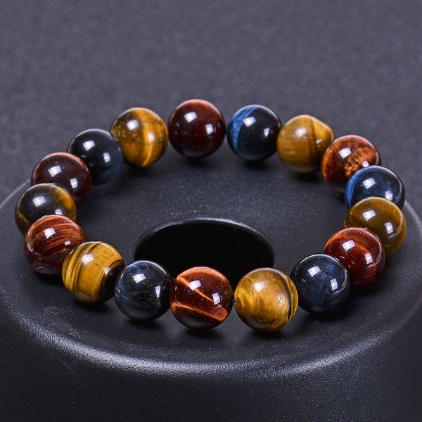 high grade natural tiger eye stone beads strands bracelets for men 8 10 12 mm, Black
high grade natural tiger eye stone beads strands bracelets for men 8 10 12 mm, Black