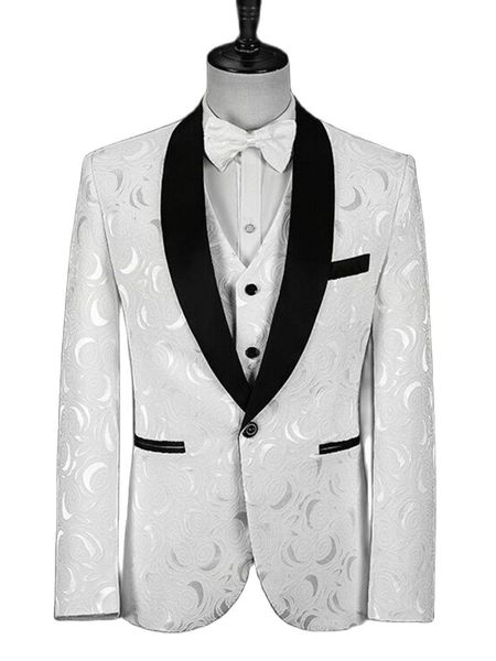 classic ivory paisley groom tuxedos custom made shawl collar men wedding prom dinner business suits blazer waistcoat trousers 3 piece set w1, Black;gray
classic ivory paisley groom tuxedos custom made shawl collar men wedding prom dinner business suits blazer waistcoat trousers 3 piece set w1, Black;gray