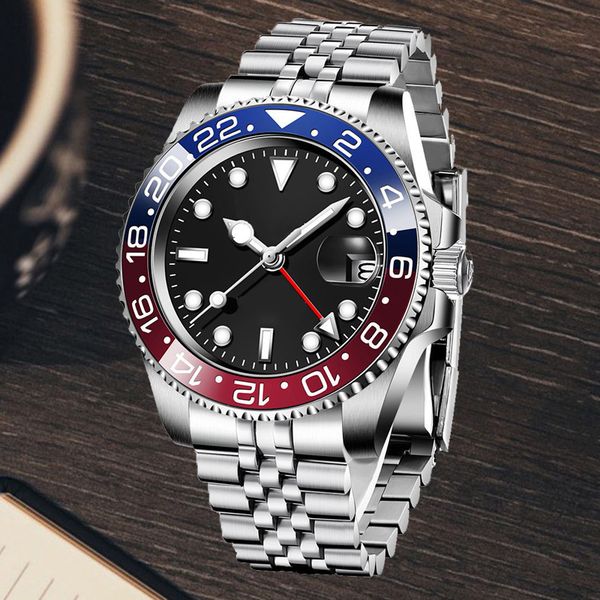 men and women automatic date luxury fashion watch of the steel belt movement sapphire 41mm stainless steel watch strap blue black red round, Slivery;brown
men and women automatic date luxury fashion watch of the steel belt movement sapphire 41mm stainless steel watch strap blue black red round, Slivery;brown