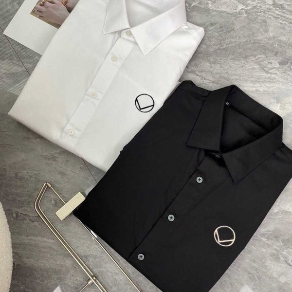 fashion mens shirt designer blouse trendy slim long sleeved shirts men women business casual shirts simple embroidery shirt, White;black
fashion mens shirt designer blouse trendy slim long sleeved shirts men women business casual shirts simple embroidery shirt, White;black