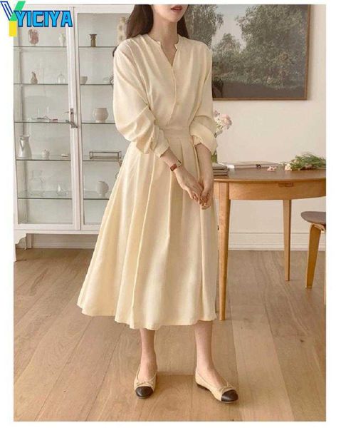 yiciya casual dresses chic korean temperament office lady elegant work basic wear solid vintage long dress fenimine, Black;gray
yiciya casual dresses chic korean temperament office lady elegant work basic wear solid vintage long dress fenimine, Black;gray