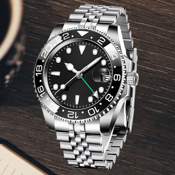 movement watches man watches style 40mm black dial master automatic mechanical sapphire glass classic model folding wristwatch super luminou, Slivery;brown
movement watches man watches style 40mm black dial master automatic mechanical sapphire glass classic model folding wristwatch super luminou, Slivery;brown