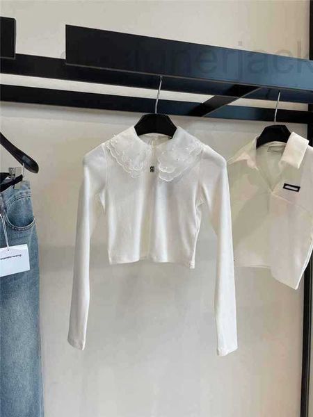 women's knits & tees designer 2023 summer new double layer organza doll neck sweet slim long sleeve knitted for women wq9g, White
women's knits & tees designer 2023 summer new double layer organza doll neck sweet slim long sleeve knitted for women wq9g, White