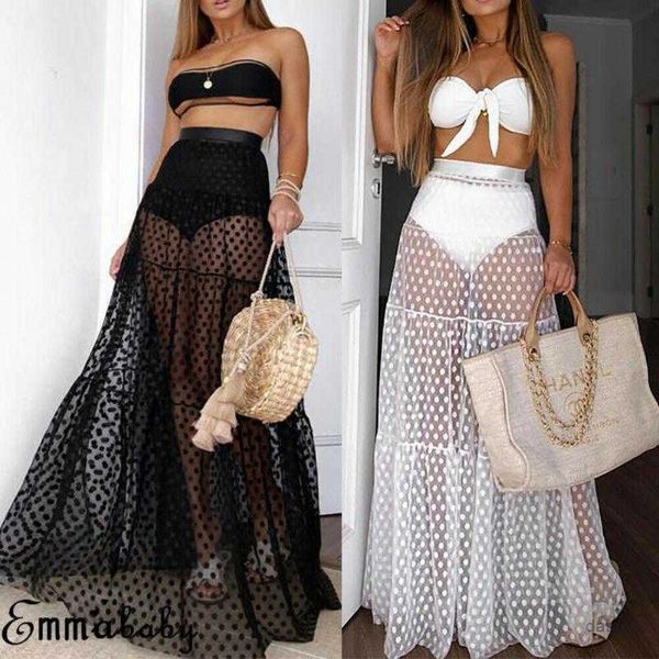 womens skirts dresses summer beach vacation swim wear bikini cover up sheer casual tulle tutu long polka dot elastic skirt d63m, White;black
womens skirts dresses summer beach vacation swim wear bikini cover up sheer casual tulle tutu long polka dot elastic skirt d63m, White;black