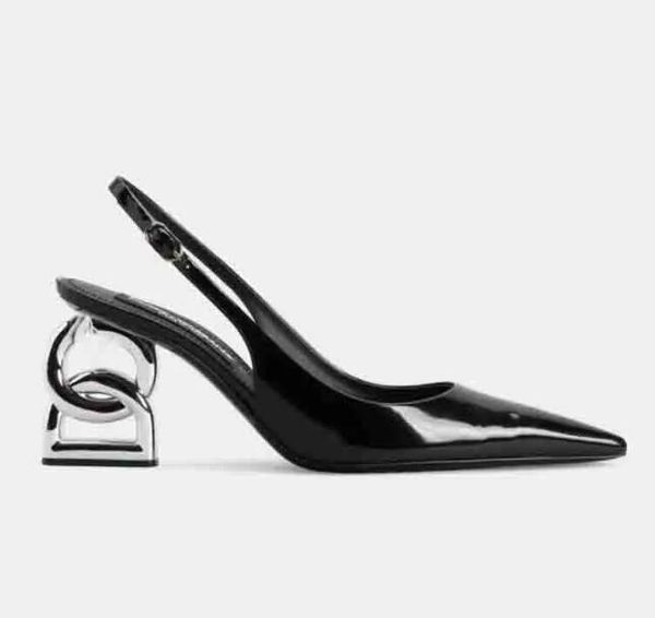 luxury brand sandals women's wedding dress pump lollo 75mm sandals slingspump polished leather pointed high heels summer elegant women, Black
luxury brand sandals women's wedding dress pump lollo 75mm sandals slingspump polished leather pointed high heels summer elegant women, Black