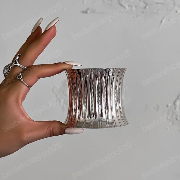 africa vertical stripes open cuff bracelets for women retro exaggerated large wide bangle bracelets fashion jewelry on hand, Black
africa vertical stripes open cuff bracelets for women retro exaggerated large wide bangle bracelets fashion jewelry on hand, Black