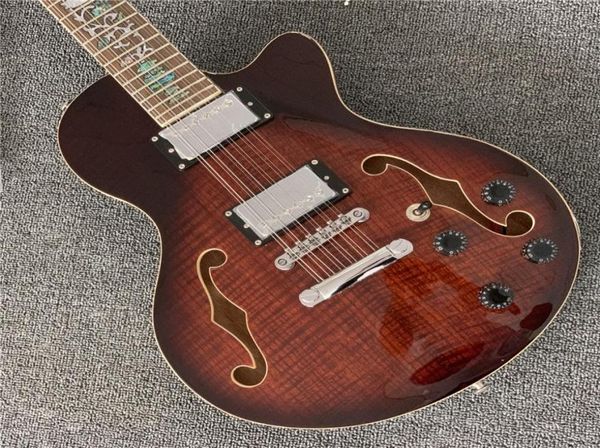 in stock grote 12 strings semi hollow body electric guitar with f holes flame maple flower inlaid fretboard guitarra guitars8328382
in stock grote 12 strings semi hollow body electric guitar with f holes flame maple flower inlaid fretboard guitarra guitars8328382