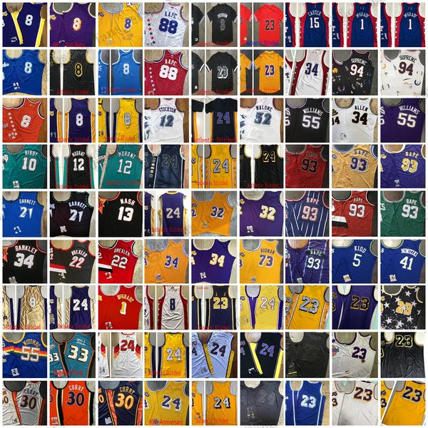 mitchell and ness real stitched west basketball jersey payton kemp allen olajuwon garnett mcgrady bibby morant nash barkley stockton malone, Black;red
mitchell and ness real stitched west basketball jersey payton kemp allen olajuwon garnett mcgrady bibby morant nash barkley stockton malone, Black;red