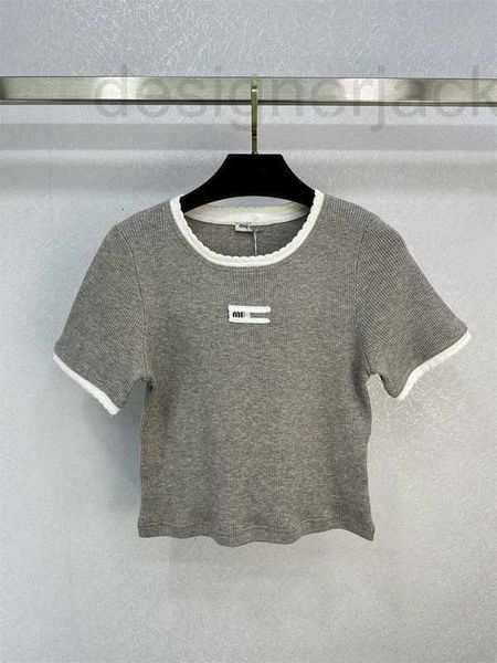 women's sweaters designer 2023 summer new chest letter patch colored spicy girls versatile elastic knitted short sleeve sr24, White;black
women's sweaters designer 2023 summer new chest letter patch colored spicy girls versatile elastic knitted short sleeve sr24, White;black