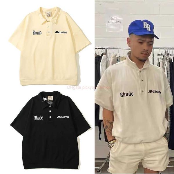 designer fashion clothing tees tshirt rhude rh co branded derek the same style co branded american fashion letter embroidery sports casual m, White;black
designer fashion clothing tees tshirt rhude rh co branded derek the same style co branded american fashion letter embroidery sports casual m, White;black