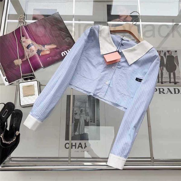 women's blouses & shirts designer summer new tassel hem short style color matching age reducing letter pointed neck spliced striped shi, White
women's blouses & shirts designer summer new tassel hem short style color matching age reducing letter pointed neck spliced striped shi, White