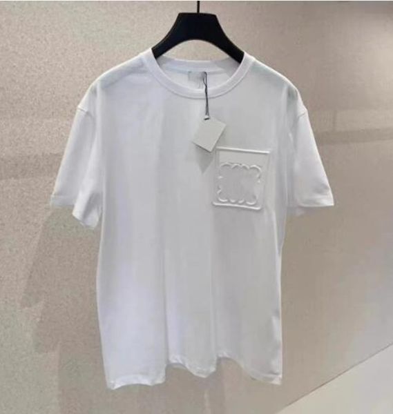 men's t shirts designer three-dimensional relief short sleeve crewneck for men and women couples, White;black
men's t shirts designer three-dimensional relief short sleeve crewneck for men and women couples, White;black