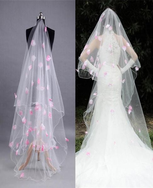bridal veils 300cm one layer white wedding veil long pink petals for bride marriage accessories velos de noiva q43855708, Black
bridal veils 300cm one layer white wedding veil long pink petals for bride marriage accessories velos de noiva q43855708, Black