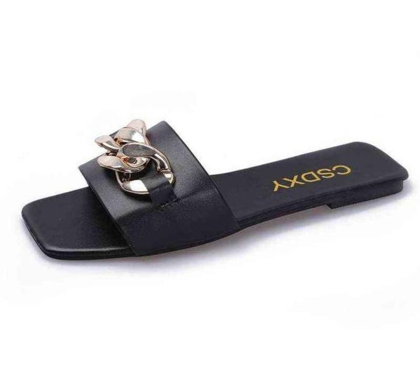 2022 ins women summer slipper square toe chain slippers slip on flat slide sandals beach flip flops casual shoes woman plus size h7689838, Black
2022 ins women summer slipper square toe chain slippers slip on flat slide sandals beach flip flops casual shoes woman plus size h7689838, Black