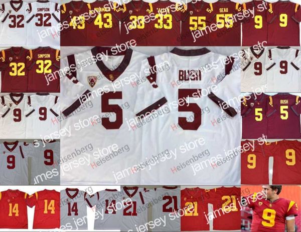 american college football wear usc trojans vintage stitched mens jersey reggie bush 32 oj simpson 14 sam darnold 9 kedon slovis 43 troy pola, Black
american college football wear usc trojans vintage stitched mens jersey reggie bush 32 oj simpson 14 sam darnold 9 kedon slovis 43 troy pola, Black