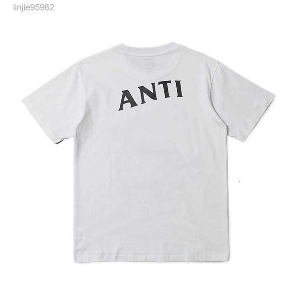 men's t shirts fashion anti club cross print t-shirt casual couple short1, White;black