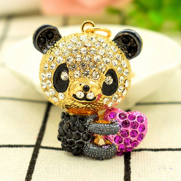 lovely keychains panda crystal keyrings purse bag pendant key chains holder rings for car party wedding birthday gift, Slivery;golden
lovely keychains panda crystal keyrings purse bag pendant key chains holder rings for car party wedding birthday gift, Slivery;golden