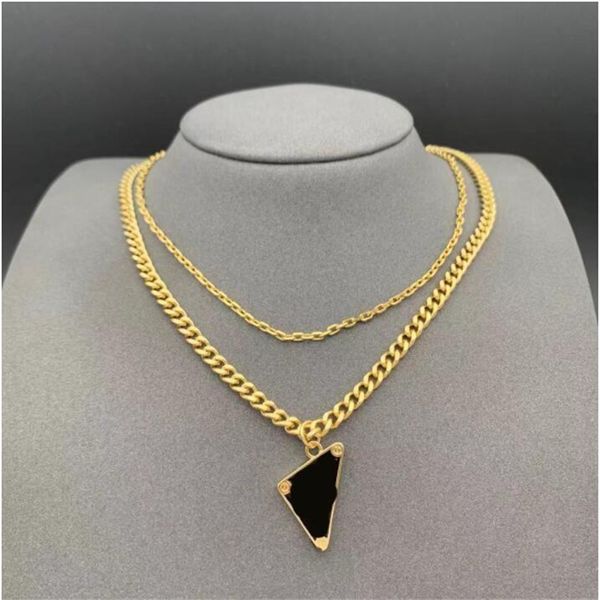 fashion designer jewelry women's triangle pendant pr necklace women's luxury necklace fashion accessories engagement souvenir lett, Silver
fashion designer jewelry women's triangle pendant pr necklace women's luxury necklace fashion accessories engagement souvenir lett, Silver