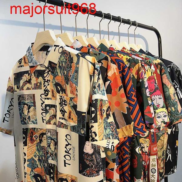 antique graffiti thai ruffian handsome american style fun short sleeved floral men and women hawaiian shirt jacket, White;black
antique graffiti thai ruffian handsome american style fun short sleeved floral men and women hawaiian shirt jacket, White;black