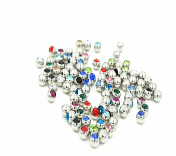 shippment 100pcs lot crystal gems ball replacement body piercing jewelry accessories for lip eyebrow tongue navel piercing4715663, Silver
shippment 100pcs lot crystal gems ball replacement body piercing jewelry accessories for lip eyebrow tongue navel piercing4715663, Silver