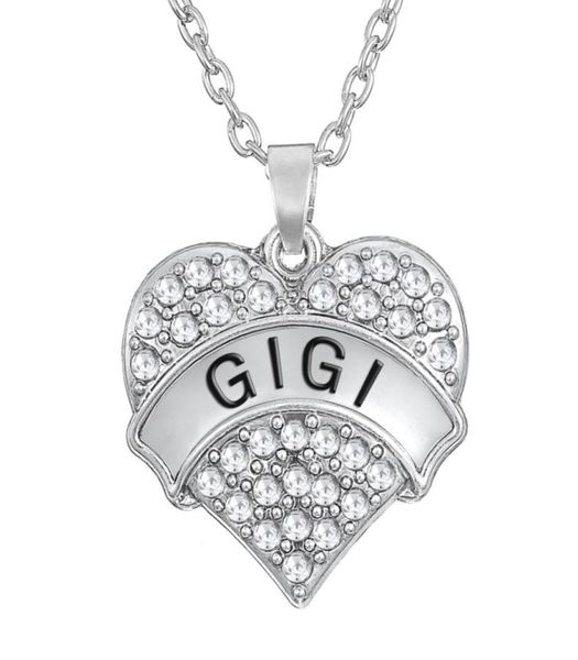 love family gigi heart shape pendant choker crystal women word necklace fashion 2016 for women8574894, Silver
love family gigi heart shape pendant choker crystal women word necklace fashion 2016 for women8574894, Silver