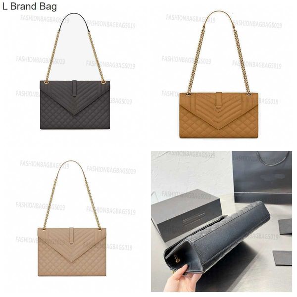 l brand bag designer matelasse envelope bag women grain de poudre embossed leather chains bags with metal hardware wallet purse cover overst, Black
l brand bag designer matelasse envelope bag women grain de poudre embossed leather chains bags with metal hardware wallet purse cover overst, Black