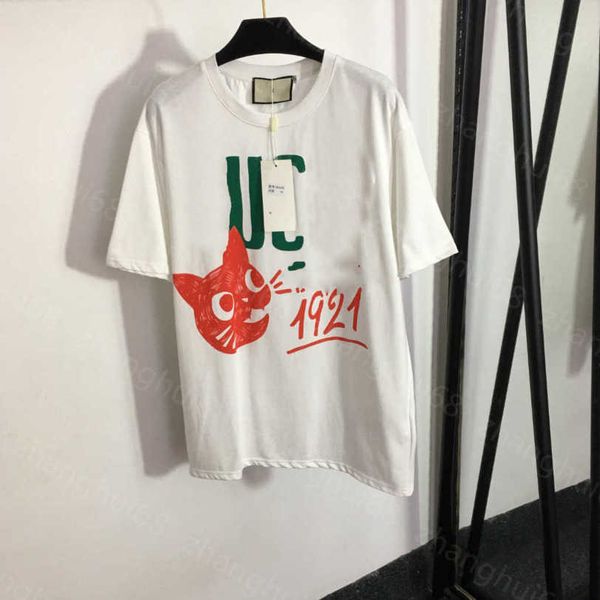 23ss womens t-shirt womens designer clothing tee round neck pure cotton kitty alphabet print loose short sleeve t-shirt womens clothes a1, White
23ss womens t-shirt womens designer clothing tee round neck pure cotton kitty alphabet print loose short sleeve t-shirt womens clothes a1, White