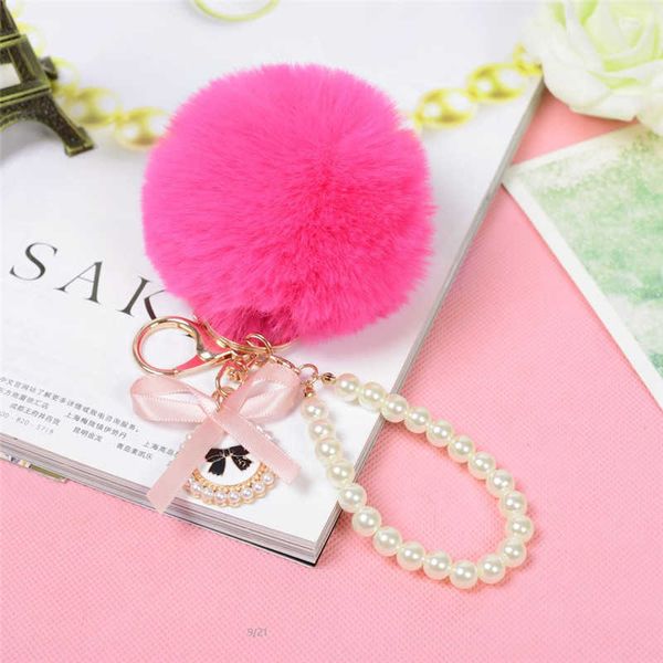 key rings 2022 fashion pearl chain crystal bottle bow pompom keychain car women handbag key chain ring fluffy puff ball keychains jewelry aa, Slivery;golden
key rings 2022 fashion pearl chain crystal bottle bow pompom keychain car women handbag key chain ring fluffy puff ball keychains jewelry aa, Slivery;golden