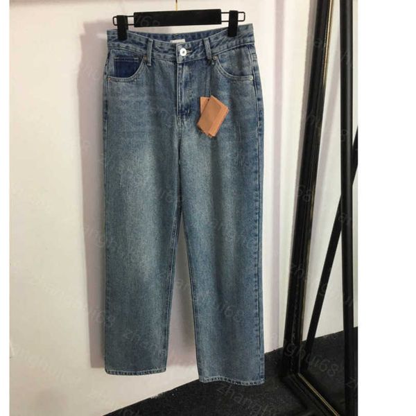 23ss womens pants denim jeans designer women jeans color patchwork pocket high waist wide leg denim pants womens clothing a1, Blue
23ss womens pants denim jeans designer women jeans color patchwork pocket high waist wide leg denim pants womens clothing a1, Blue