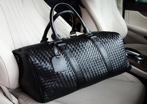 duffel bags large capacity men039s travel bag big shoulder duffle carry on luggage tote woven pu leather black men handbags bol6703706
duffel bags large capacity men039s travel bag big shoulder duffle carry on luggage tote woven pu leather black men handbags bol6703706