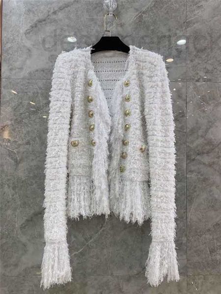 women's jackets designer autumn winter new double row metal buckle decorative tassel hem high setting elegant ladies tweed short coat u, Black;brown
women's jackets designer autumn winter new double row metal buckle decorative tassel hem high setting elegant ladies tweed short coat u, Black;brown