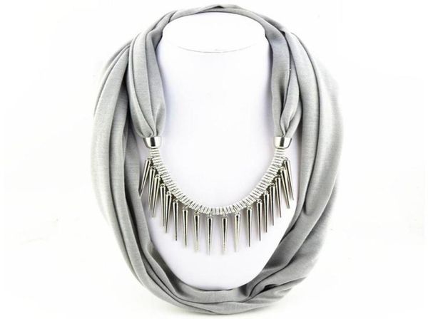 scarves arrival women fashion garment accessory punk style rivet pendant necklace scarf jewelry charms solid color7096758, Blue;gray
scarves arrival women fashion garment accessory punk style rivet pendant necklace scarf jewelry charms solid color7096758, Blue;gray