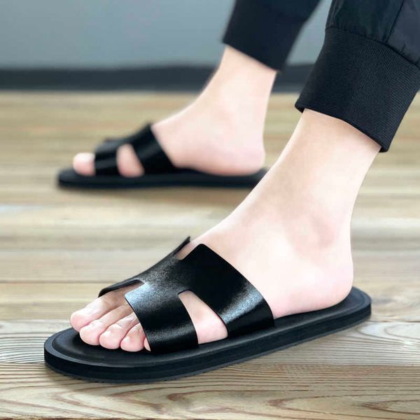 h sandales slippers men's semi sandals flip flops anti slip summer fashion outdoor sandals men's 2021 new korean trend, Black
h sandales slippers men's semi sandals flip flops anti slip summer fashion outdoor sandals men's 2021 new korean trend, Black