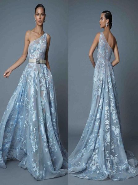 berta 2019 one shoulder prom dresses light blue lace appliqued a line formal evening gowns sweep train design pageant red carpet d3161194, Black
berta 2019 one shoulder prom dresses light blue lace appliqued a line formal evening gowns sweep train design pageant red carpet d3161194, Black