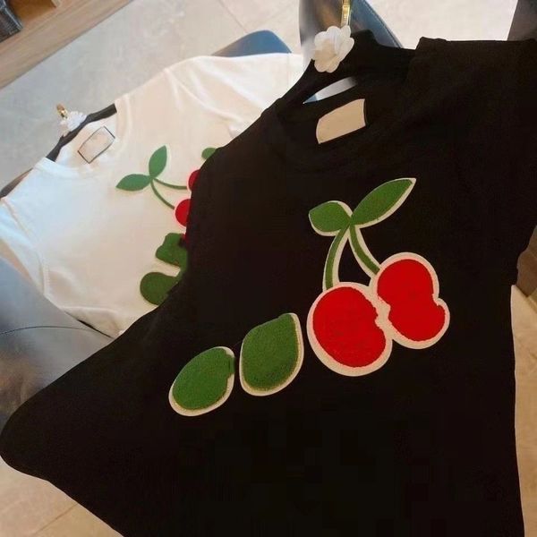 fashion men women casual tees embroidered cherry logo pure cotton round neck pullover short sleeved couple t-shirt loose shirts, Black;brown
fashion men women casual tees embroidered cherry logo pure cotton round neck pullover short sleeved couple t-shirt loose shirts, Black;brown