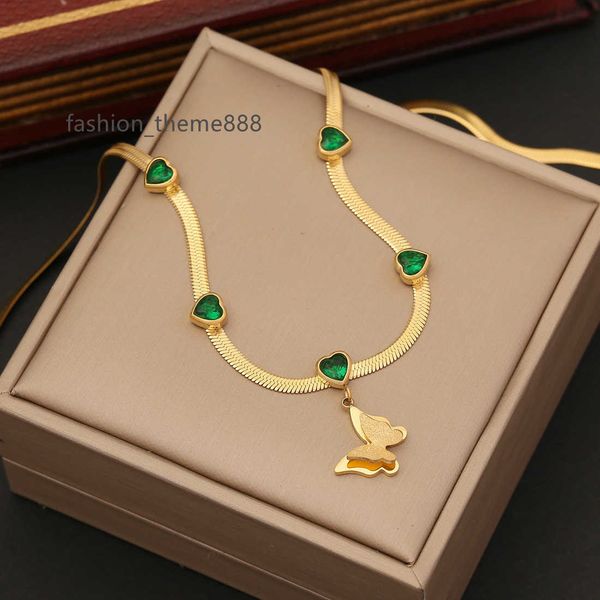 wholesale women 18k gold plated stainless steel emerald zircon heart butterfly pendant necklace bracelet jewelry sets, Silver
wholesale women 18k gold plated stainless steel emerald zircon heart butterfly pendant necklace bracelet jewelry sets, Silver