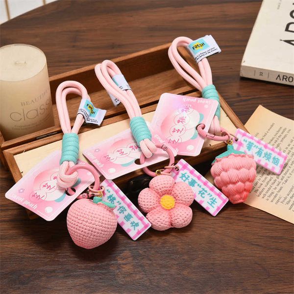 key rings good things happen women pink flower keychain trendy peach strawberry pendant keyring jewelry cartoon girls bag ornament aa230525, Slivery;golden
key rings good things happen women pink flower keychain trendy peach strawberry pendant keyring jewelry cartoon girls bag ornament aa230525, Slivery;golden