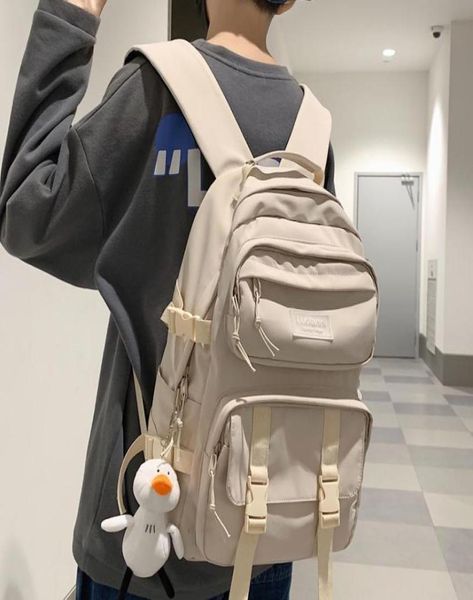 backpack large capacity waterproof nylon women men multiple pockets lapschoolbag for college couples3069164
backpack large capacity waterproof nylon women men multiple pockets lapschoolbag for college couples3069164