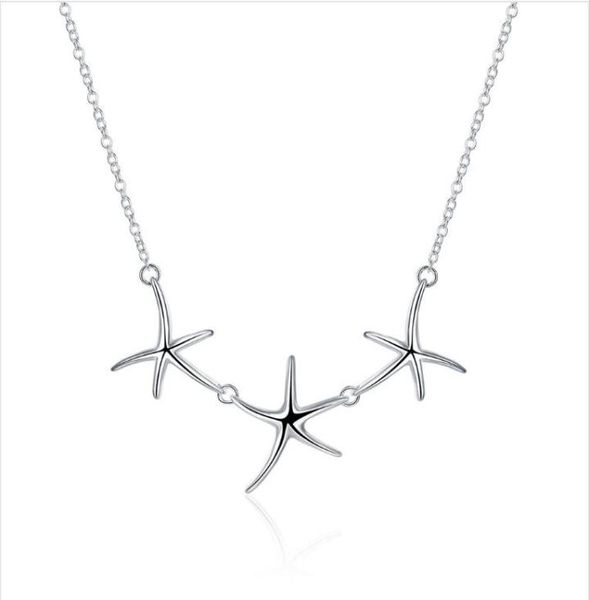 plated sterling silver necklace 18 inches three starfish pendant necklace dhsn124 925 silver plate pendant necklaces jewelry9277596 
plated sterling silver necklace 18 inches three starfish pendant necklace dhsn124 925 silver plate pendant necklaces jewelry9277596