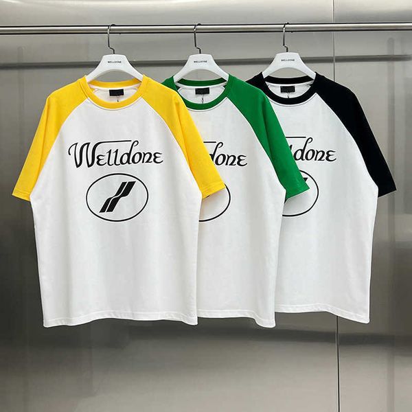 high version welldone23s summer new raglan contrast short sleeve letter printed cotton loose round neck t-shirt, Black;white
high version welldone23s summer new raglan contrast short sleeve letter printed cotton loose round neck t-shirt, Black;white