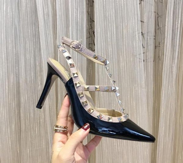 fashion pointed toe strap women studded strappy dress shoes slippers slides sandal valentine high heel shoe with studs highs heels9120757, Black
fashion pointed toe strap women studded strappy dress shoes slippers slides sandal valentine high heel shoe with studs highs heels9120757, Black