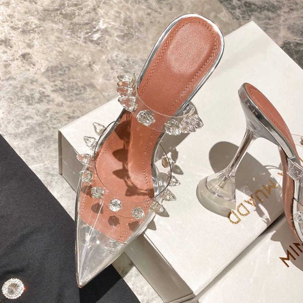 high heeled women's shoes wine cup heel pointed shoes crystal button sandal slipper fashion versatile transparent women 230526, Black
high heeled women's shoes wine cup heel pointed shoes crystal button sandal slipper fashion versatile transparent women 230526, Black