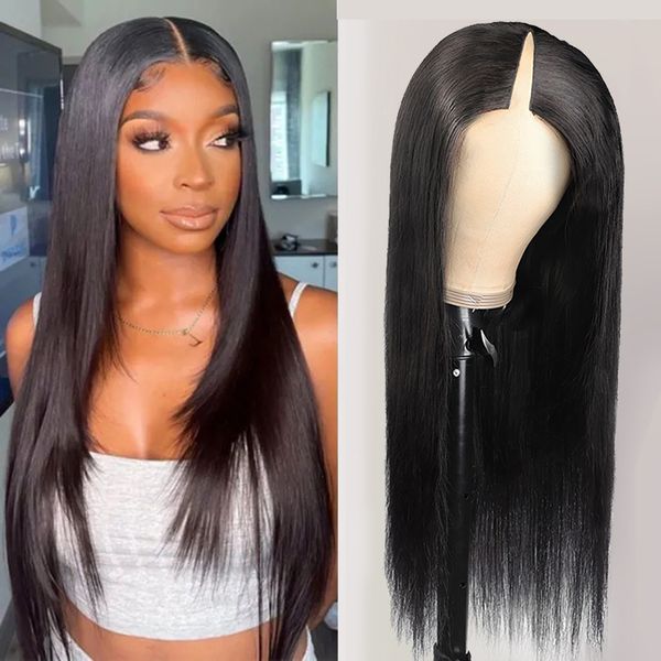 straight v part wig human hair no leave out middle part glueless u part wig 180 density peruvian human hair long wigs for women, Black;brown
straight v part wig human hair no leave out middle part glueless u part wig 180 density peruvian human hair long wigs for women, Black;brown