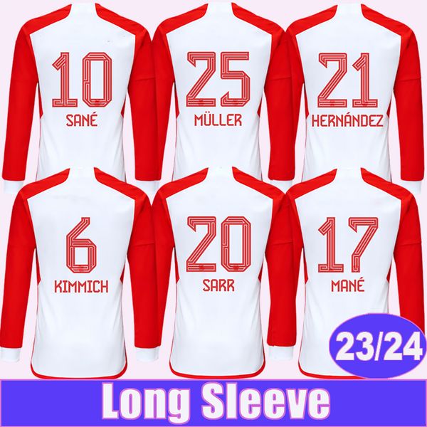 23 24 sane muller mens long sleeves soccer jerseys davies hernandez sarr sabitzer choupo-moting coman kimmich home football shirts, Black;yellow
23 24 sane muller mens long sleeves soccer jerseys davies hernandez sarr sabitzer choupo-moting coman kimmich home football shirts, Black;yellow
