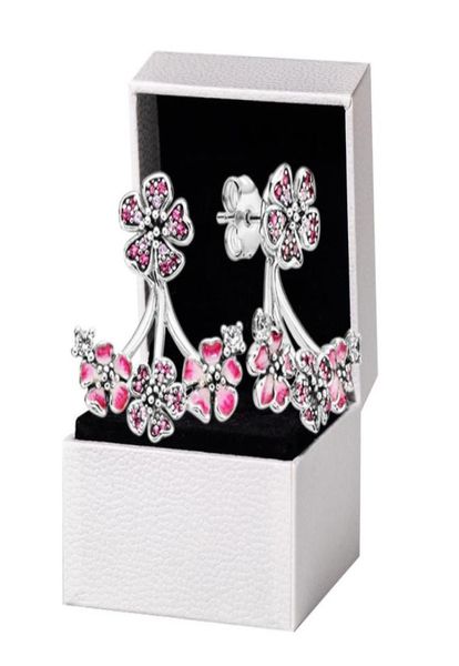 925 sterling silver pink peach blossom stud earrings original box set for pandora womens fashion party jewelry flowers earring set7781813, Golden;silver
925 sterling silver pink peach blossom stud earrings original box set for pandora womens fashion party jewelry flowers earring set7781813, Golden;silver