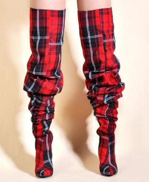 limited edition folds shoes women pleated boots in winter over the knee boots women high heels plaid red yellow red4749065, Black
limited edition folds shoes women pleated boots in winter over the knee boots women high heels plaid red yellow red4749065, Black