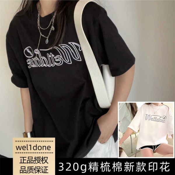 lanbos we11done hollow out letter print korean style t-shirt women's couple fashion brand loose welldone short sleeve, Black;white
lanbos we11done hollow out letter print korean style t-shirt women's couple fashion brand loose welldone short sleeve, Black;white