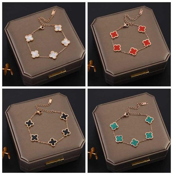 charm bracelets fashion design colorful clover charm bracelet 18k rose gold stainless steel jewelry for gift1602384, Golden;silver
charm bracelets fashion design colorful clover charm bracelet 18k rose gold stainless steel jewelry for gift1602384, Golden;silver