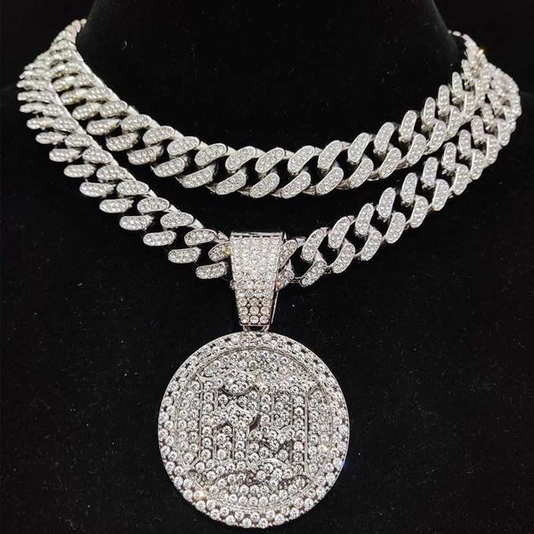 men women hip hop number 69 pendant necklace with 13mm crystal cuban chain iced out bling hiphop necklaces fashion charm jewelry, Silver
men women hip hop number 69 pendant necklace with 13mm crystal cuban chain iced out bling hiphop necklaces fashion charm jewelry, Silver
