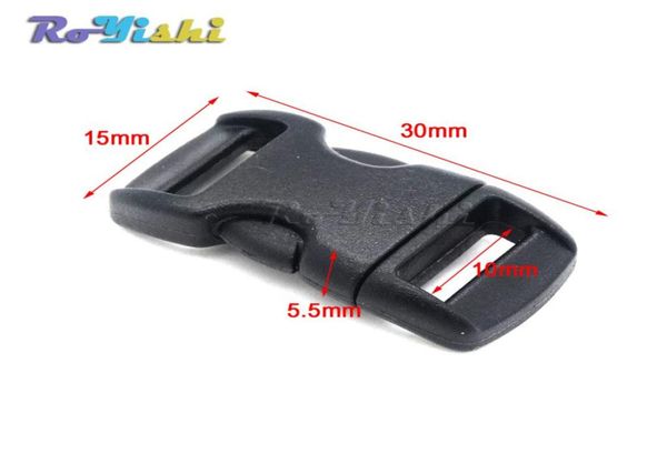 100pcslot 38quot10mmplastic buckle side release button snap button bracelets2817174, Black
100pcslot 38quot10mmplastic buckle side release button snap button bracelets2817174, Black